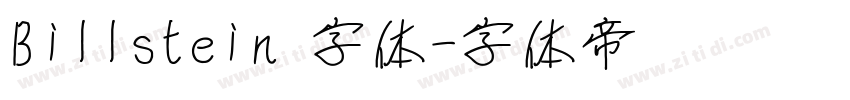 Billstein 字体字体转换